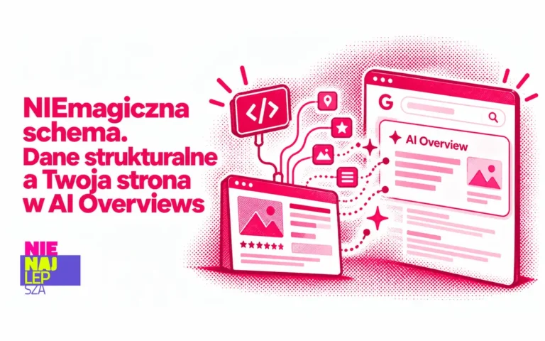 Blok danych strukturalnych połączony z kartą produktu i odpowiedzią AI Overview w wyszukiwarce Google